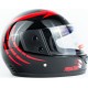 Шлем интеграл BLD-825A XS (53-54см), чёрно-красный "хищник" BLD