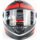 Шлем интеграл М65 L (59-60см), чёрно-красный мат FORTE