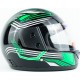 Шлем интеграл BLD-825A XS (53-54см), чёрно-салатовый BLD