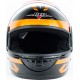 Шлем интеграл BLD-825B М (57-58см), чёрно-оранжевый BLD