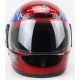 Шлем интеграл HF-101 M, красный с рисунком Q23-BL KUROSAWA