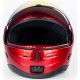 Шлем модуляр с откидным подбородком, зеркальный визор HF-108 S (55-56см), красный MT