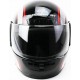 Шлем интеграл HF-101 М, чёрно-красный Q233-R KUROSAWA
