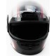 Шлем интеграл HF-101 М, чёрно-красный Q233-R KUROSAWA