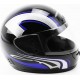 Шлем интеграл HF-101 М, чёрно-синий Q233-BL KUROSAWA