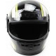 Шлем интеграл HF-101 M, чёрно-салатовый Q233-Y KUROSAWA