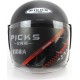 Шлем открытый АТ-666, чёрный матовый (возможны дефекты покраски) PICKS