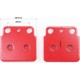 Тормозные колодки (дисковые) KAWASAKI ATV-KSF 400/ SUZUKI ATV-LT250/ LT-Z 400 красные YONGLI