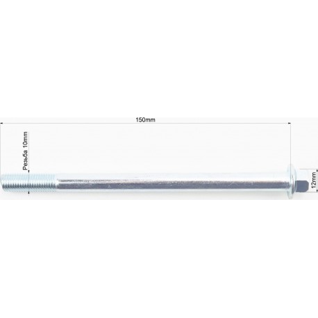 Ось колеса переднего Suzuki LET'S-I,II,III, D-10мм/ L-150мм Китай