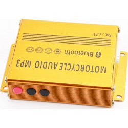 АУДИО-блок (Bluetooth, МРЗ-USB/SD, FM-радио, пультДУ, сигнализация)+колонки  чёрные Китай