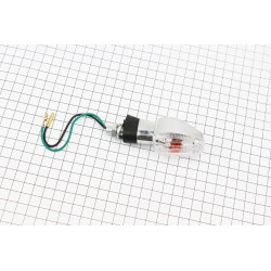 Поворотник "ГРУША" малый, хром., прозрачное стекло Китай