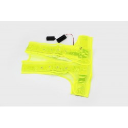 Жилет безопасности светоотражающий сетка LED, L (54x52см) Китай