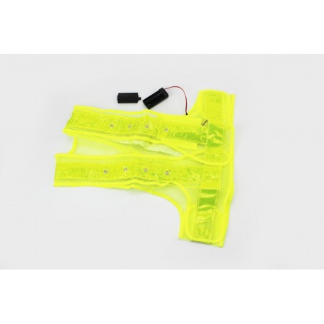 Жилет безопасности светоотражающий сетка LED, XL (58x56см) Китай