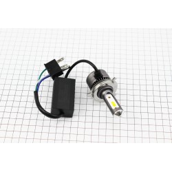 Лампа фари діодна LED-2 з інтеркулером H4 (світло біле), SUPER LIGHT CYT