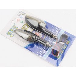 Поворотник диодный на гибкой ножке+габарит, белый LED "ЛОДОЧКА", к-кт 2шт CYT