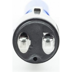 Лампа фары BA20D 12V 35/35W "super", синяя "свеча" тип 3 CYT