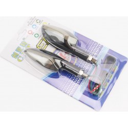 Поворотник диодный на гибкой ножке+габарит, синий LED "ЛОДОЧКА" к-кт 2шт CYT