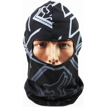 Подшлемник летний (балаклава) "FOX", чёрный (с рисунком) (YK-7709) Китай