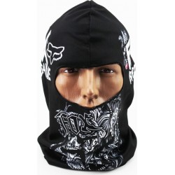 Подшлемник летний (балаклава) "FOX", чёрный (с рисунком) (YK-7706) Китай