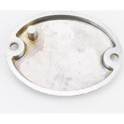 Крышка (овальная, метал) правой крышки двигателя, хром (разные надписи) Китай