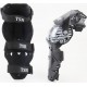 Наколенники защитные (колено+голень) к-кт 2шт, чёрно-белые TSR