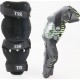 Наколенники защитные (колено+голень) к-кт 2шт, чёрно-зелёные TSR