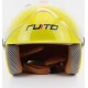 Шлем детский открытый Т68, жёлтый с красно-бело-чёрным рисунком RUITO