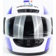 Шлем интеграл HF-101 S, бело-синий KUROSAWA