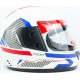 Шлем интеграл BLD-825B L (59-60см), бело-красный BLD