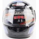 Шлем интеграл с воротом HK-221, чёрный с рисунком HTK