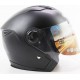 Шлем открытый+очки HF-223 L, чёрный матовый FXW