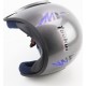 Шолом відкритий HK-215, СІРИЙ з синім малюнком (незначні відмінності малюнків) Toukui