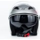 Шлем открытый+очки МТ 606 M, серый MT