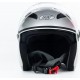 Шлем открытый+очки МТ 606 M, серый MT