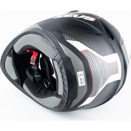 Шлем интеграл ZS-811 SPEEDSTER М (57см), чёрно-красный мат ZEUS