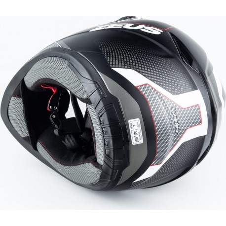 Шлем интеграл ZS-811 SPEEDSTER L (59см), чёрно-красный мат ZEUS