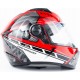 Шлем интеграл ZS-811 ANNIVERSARY М (57см), красный с рисунком AL41 ZEUS