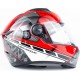 Шлем интеграл ZS-811 ANNIVERSARY L (59см), красный с рисунком AL41 ZEUS