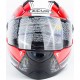Шлем интеграл ZS-811 ANNIVERSARY L (59см), красный с рисунком AL41 ZEUS