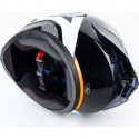Шлем интеграл HF-126S S (55-56см), чёрно-оранжевый Q257 FXW