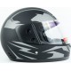 Шлем интеграл BLD-825A S (55-56см), чёрно-серый мат BLD
