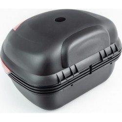 Кофр средний (пластмассовый) 420x370x280мм, крепл. быстросъёмное, чёрный матовый B07 Китай