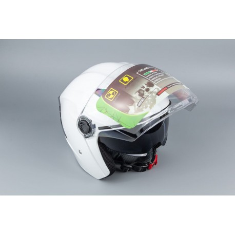 Шлем открытый+очки МТ 606 S, белый MT