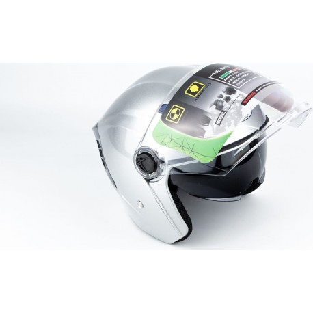 Шлем открытый+очки МТ 606 L, серый MT