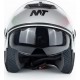 Шлем открытый+очки МТ 858 S, серый MT
