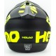 Шлем кроссовый 117 S (55-56см), чёрно-салатовый мат HELMO Китай