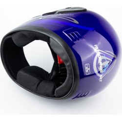 Шлем интеграл HF-101 S, сине-серый Q233-BL KUROSAWA