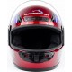 Шлем интеграл HF-101 S, красный с рисунком Q23-BL KUROSAWA