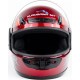 Шлем интеграл HF-101 S, красный с рисунком Q23-R KUROSAWA
