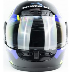 Шлем интеграл HF-101 S, чёрный с рисунком Q275-G KUROSAWA